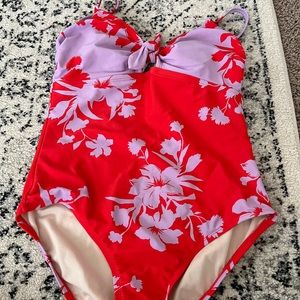 Kona Sol floral swimsuit
